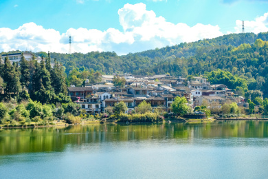 中国云南腾冲和顺古镇的美景