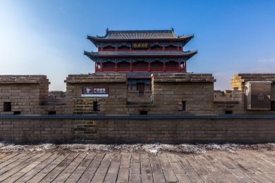 中国山西忻州古城墙风光