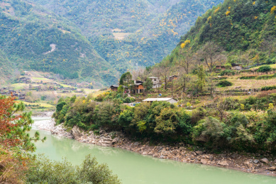 冬季云南滇西怒江风光