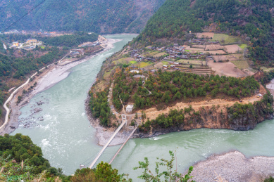 冬季云南滇西怒江风光