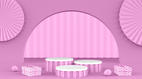 3D模拟场景产品展示台创意图