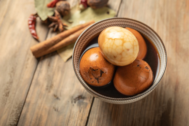 中国传统美食小吃茶叶蛋