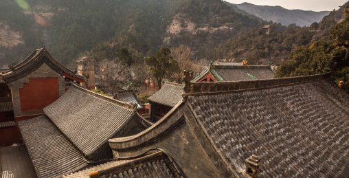 中国山西吕梁玄中寺风光