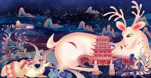 敦煌莫高窟九色鹿