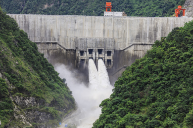 中国四川省雅安市石棉县大岗山水电站