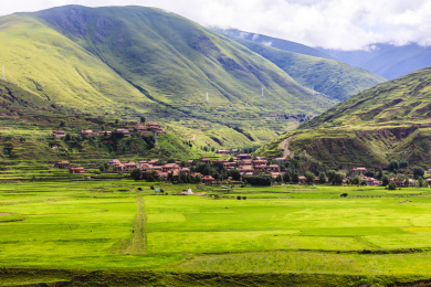 中国四川甘孜自然风光风景优美