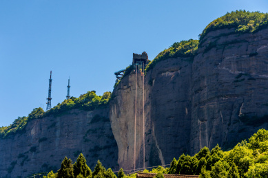 中国四川广元剑门关风景区缆车索道