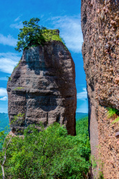 中国四川广元剑门关风景区石笋峰