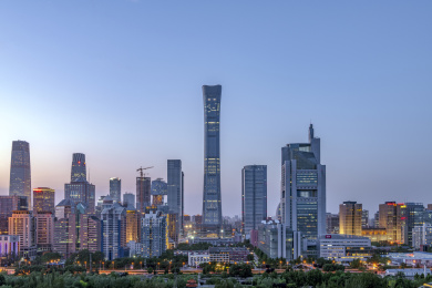 中国北京市内城市风光