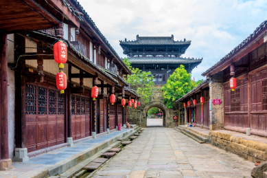 中国四川广元昭化古城临清门葭萌阁