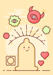 MBE风儿童和未成年性教育插画