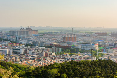 中国辽宁铁岭城市风光