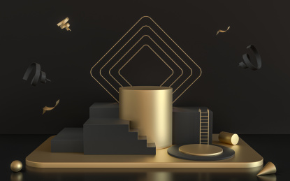 创意推广展示台 3D渲染