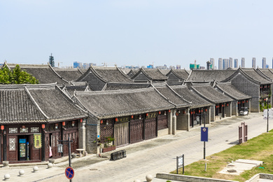 中国河南省商丘古城古街老建筑