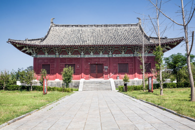 中国河南省商丘古城应天书院复古建筑