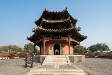 河北省保定曲阳县北岳庙古建筑景观