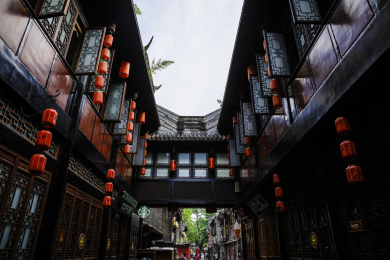 中国四川成都锦里著名景点
