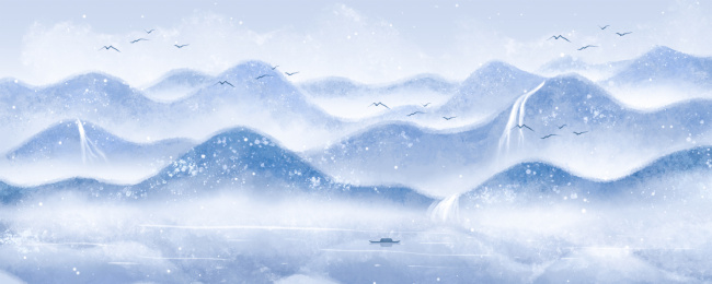 中国风意境山水画