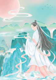 白蛇传中白娘子变成人的那一刻