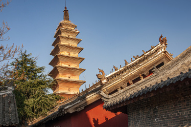 中国河南省汝州市风穴寺七祖塔