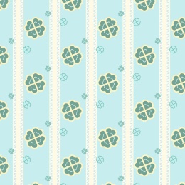 无缝的四叶草矢量图案