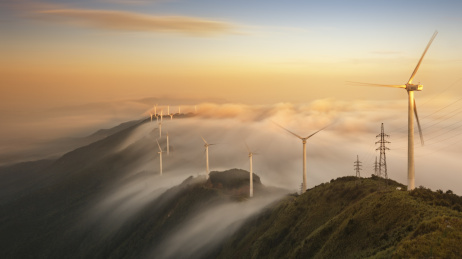河源缺牙山风车