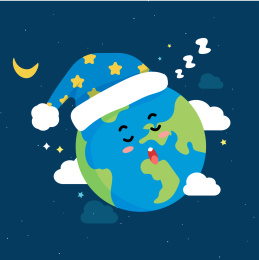 睡着的地球睡眠日