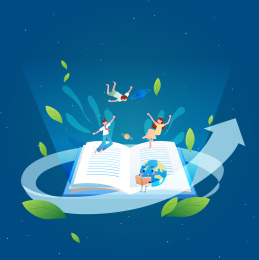 看书学习地球的世界读书日