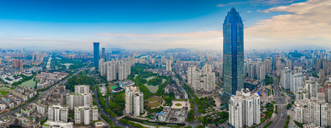 中国浙江省温州市城市风光