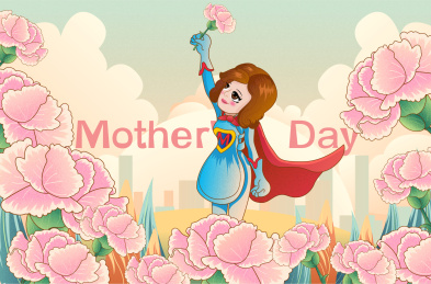 母亲节插画矢量素材