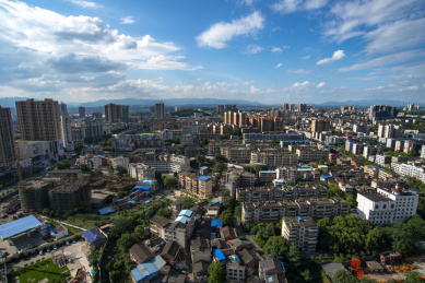 中国湖南邵阳市城市风光