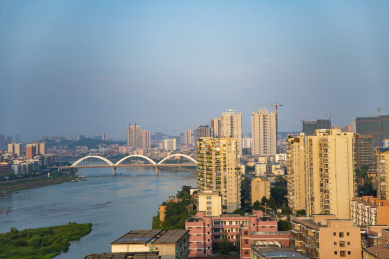 中国湖南邵阳市城市风光