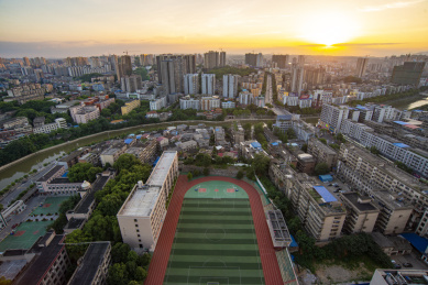 中国湖南邵阳市城市风光
