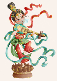 中国古代敦煌飞天仙女