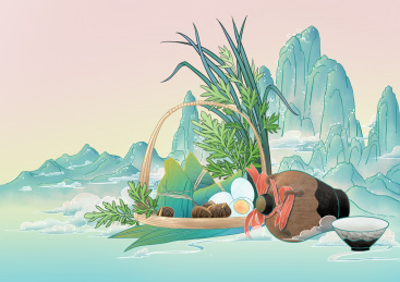 国潮风中国传统端午节