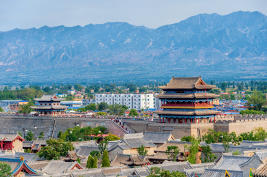 中国山西忻州古城南门景贤门