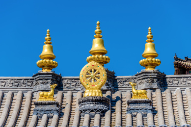 中国山西忻州五台山五爷庙五龙王殿