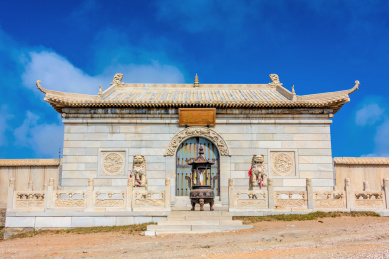 中国山西忻州五台山北台灵应寺天王殿