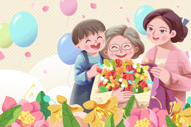 母亲节矢量插画