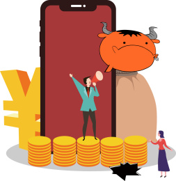 金融诈骗概念插画