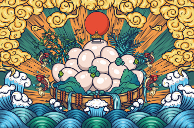 鸡蛋插画包装设计