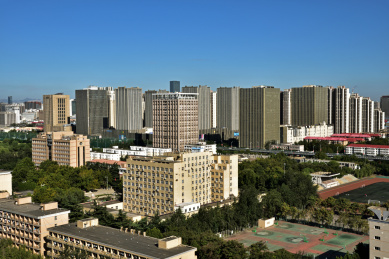 河北省石家庄市裕华区城市风景 