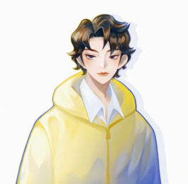 帅气的黄衣少年