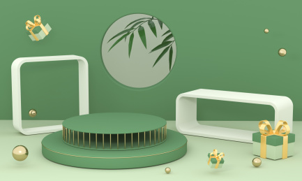 3D几何电商静物展示台