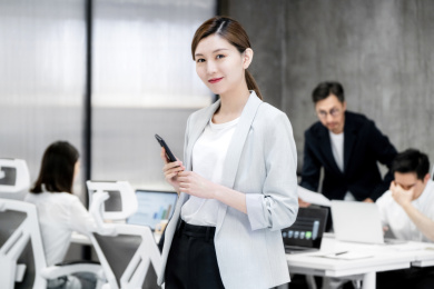 东方商务人像办公场景