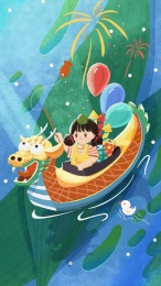 端午节龙船粽子节