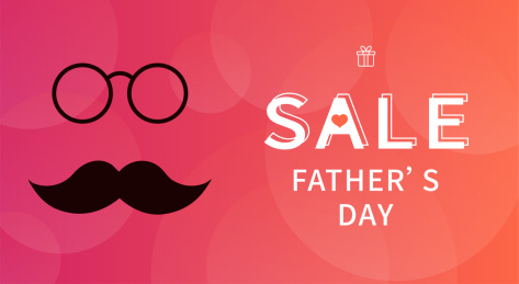 父亲节促销海报
