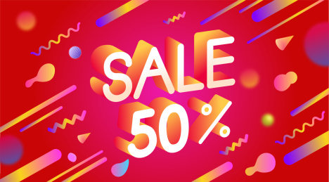 618双十一双十二电商购物插画海报背景