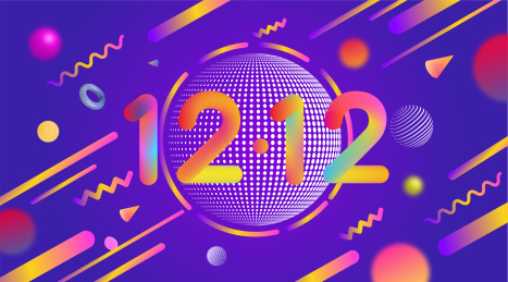 618双十一双十二电商购物插画海报背景