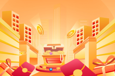 金融插画矢量图